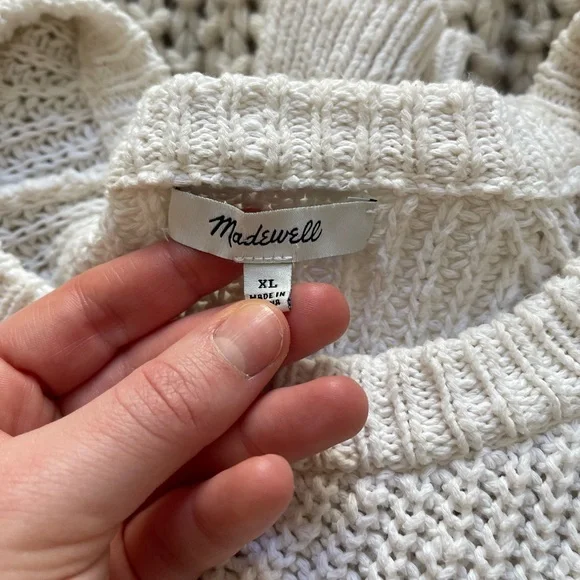 Madewell Oversize Cream Sweater - Picture 5 of 6